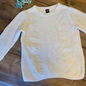 GAP white knit maternity sweater